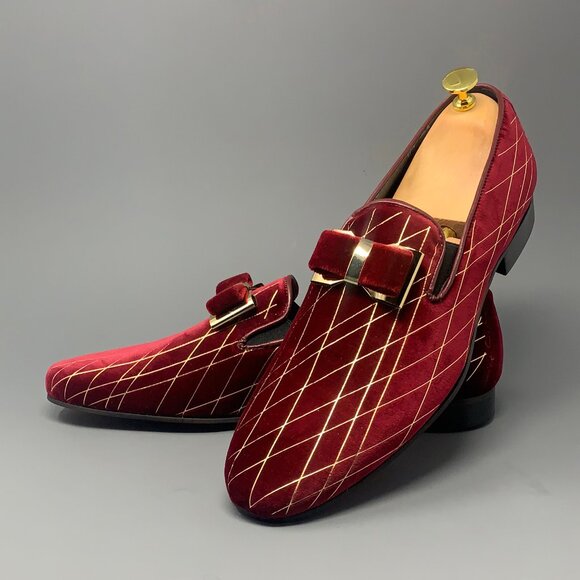** NEW ** DUCA by Matiste Velvet Gold Slip On Italian Loafer/Slipper, Men’s 11 - Picture 1 of 7